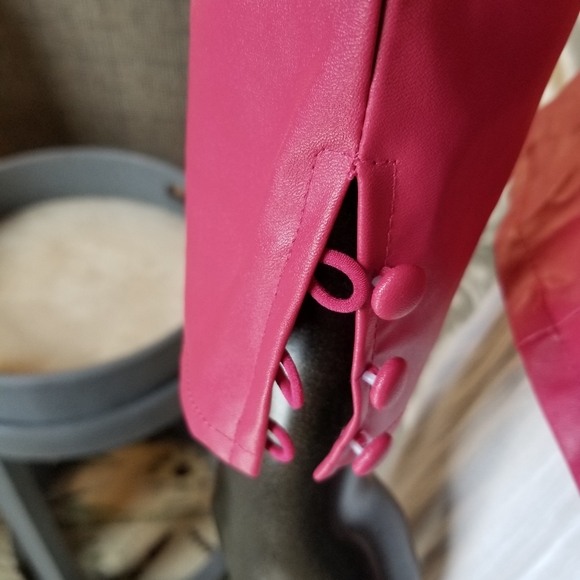 Jealous Tomato Pink Belted Top with Lining & Zippered Back - Picture 7 of 16